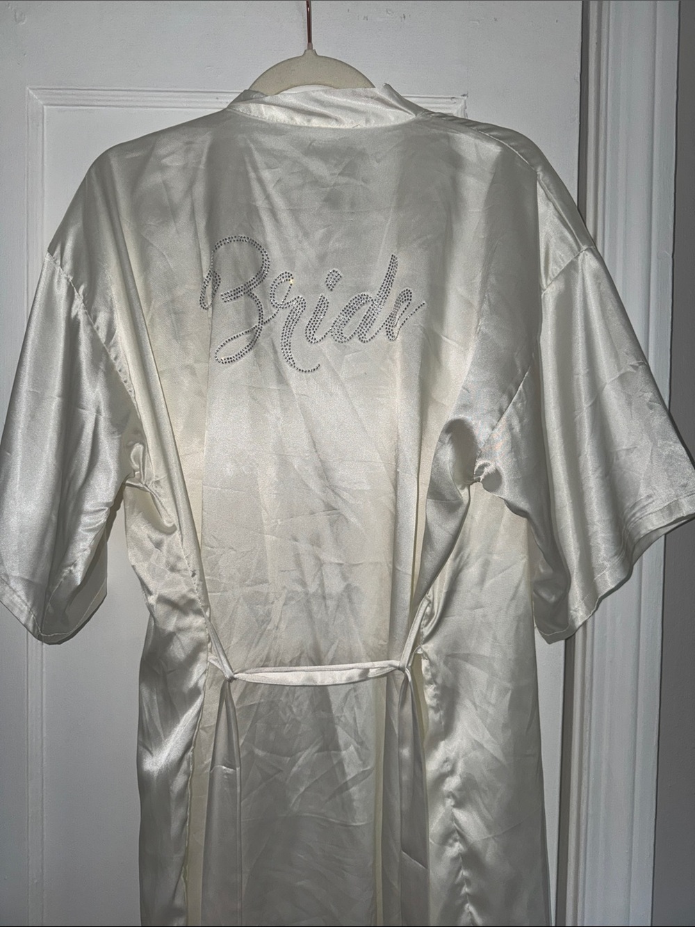 Satin Bride Robe - Ivory